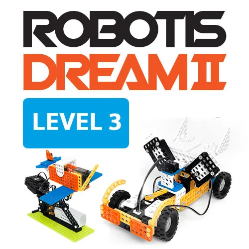 ROBOTIS ไฟฟ้าหุ่นยนต์ประกอบเด็กการพัฒนาทางปัญญาของเล่นหุ่นยนต์ DREAM ระดับ 3