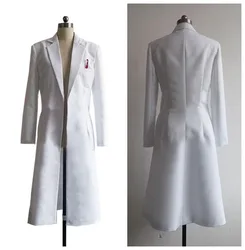 Steins Gate Okabe Rintarou Cosplay Costume Coat Long Jacket White Jacket costume