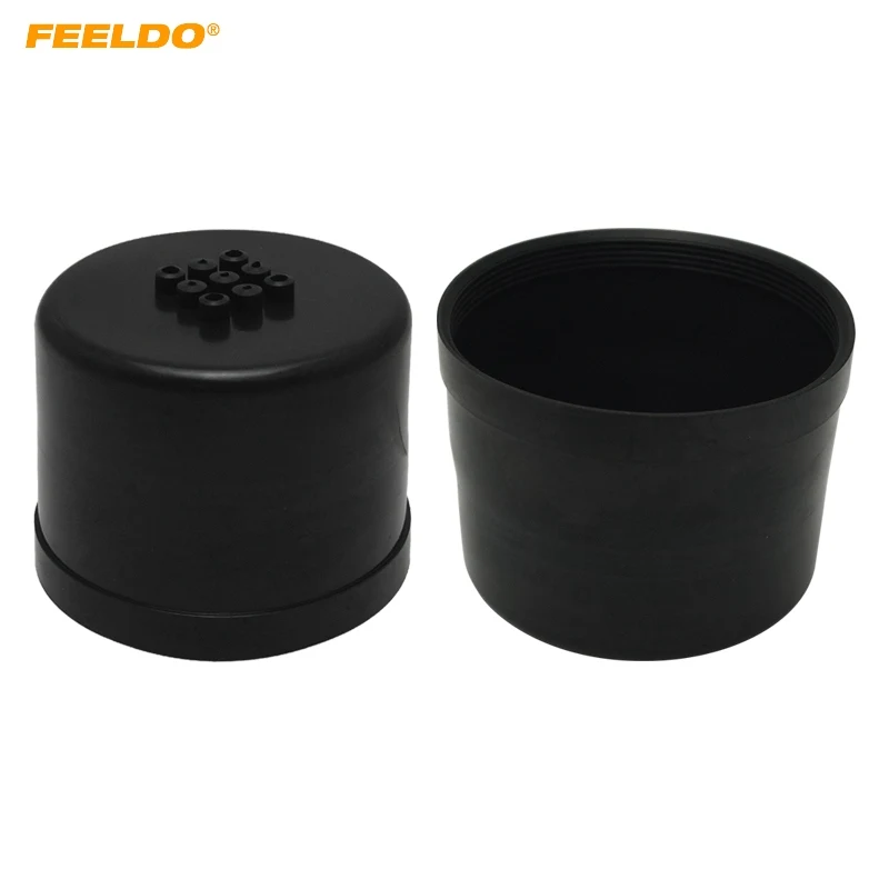 

FEELDO 2Pcs Car LED HID Headlight Waterproof DustProof Cover Rubber 70mm-83mm Anti-Dust Housing Seal Headlamp Cap #5593