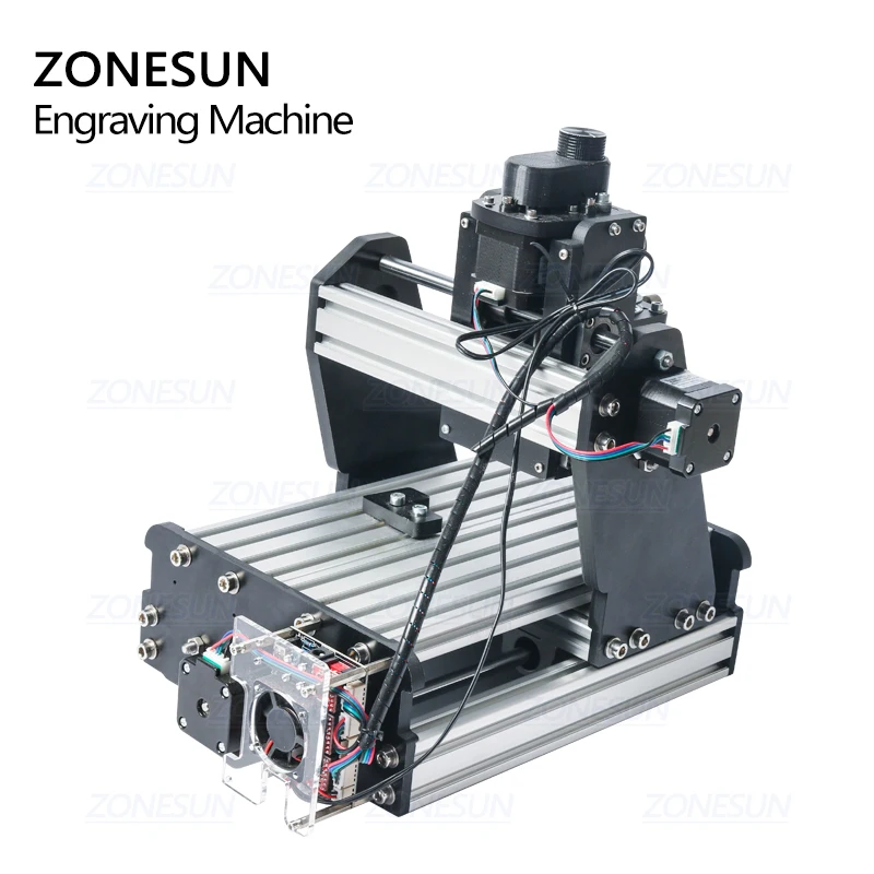 ZONESUN 3axis Mini Diy Cnc Engraving Machine PCB Milling Engraving Machine Wood Carving Machine Cnc Router Cnc Control Leather