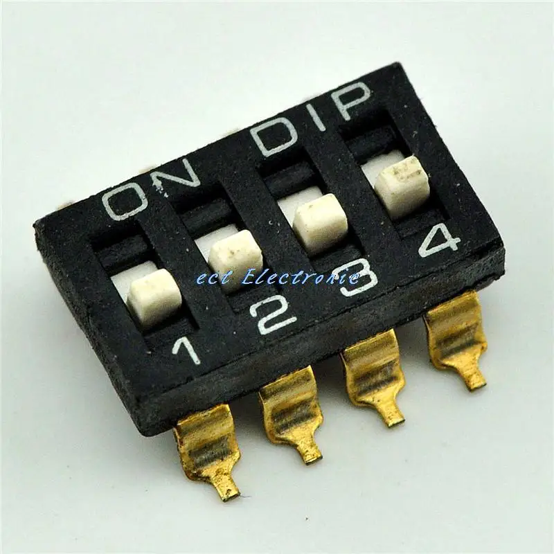 

Toggle switch 4 level 2.54mm SMD DIP coding gilt coding dial switch data-chosen-switches