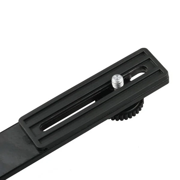 FOTGA L Flash Bracket Mount 2 Hot Shoe For Camcorder Mic Microphone Video Light Camera