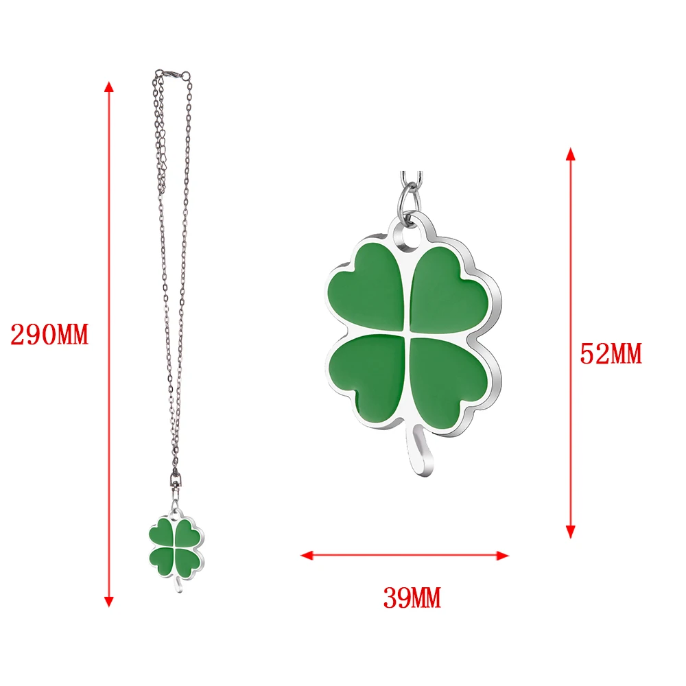 Lucky Four Leaf Clover Car Pendant Automobile Decoration Charm Auto Interior Rear View Mirror Hanging Ornaments Styling gifts