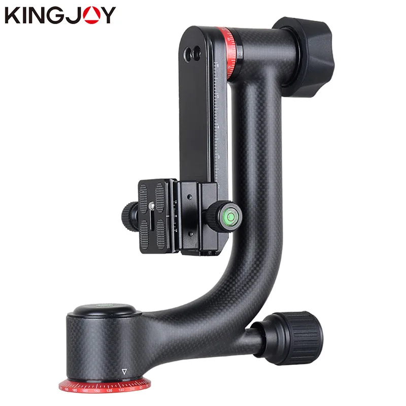 

KINGJOY 360 Degree Panoramic Gimbal Tripod Ball Head 1/4 Inch Screw with Quick Release Plate for DSLR Camera Telescope Head Lens