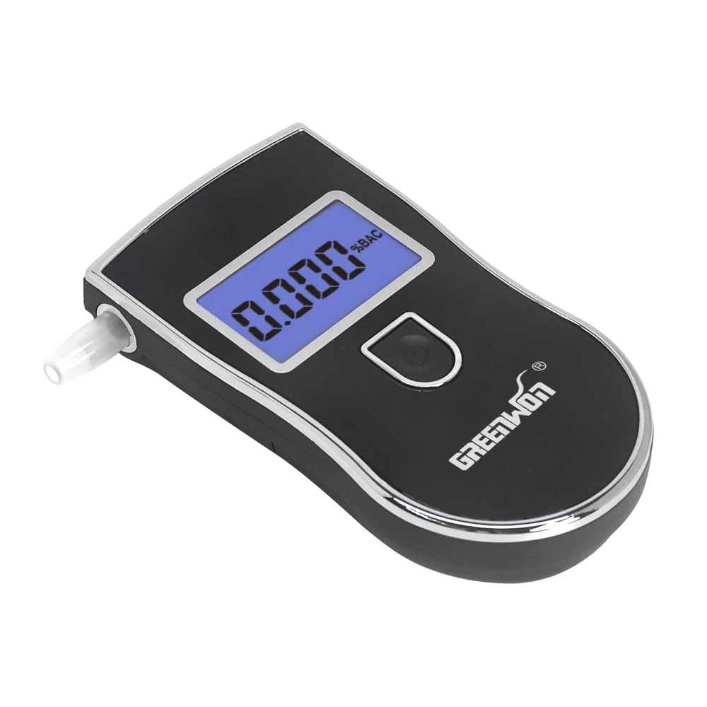 GREENWON Patent Professional Digital Breath Alcohol Tester with 3 digital LCD display alcohol breathalyzer