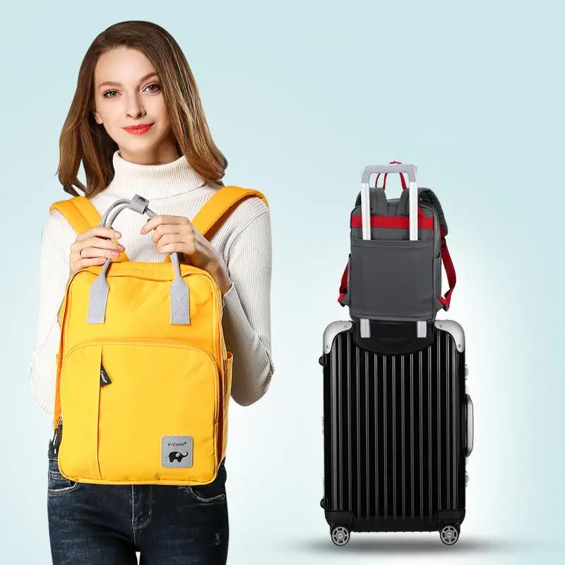 Multi-functional casual mom bag multi-pass to be produced baby bag large capacity backpack