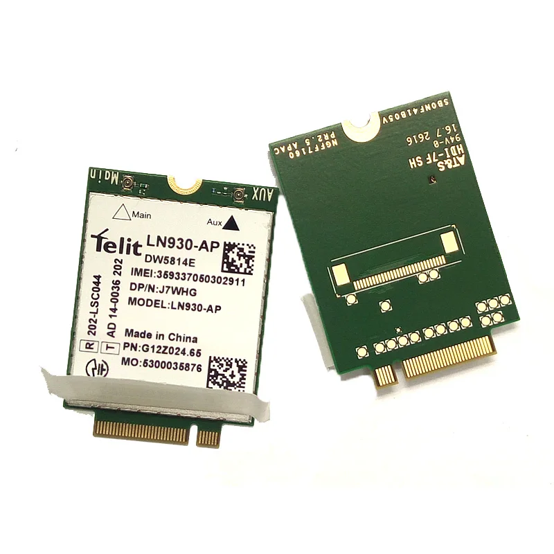 

JINYUSHI for Telit LN930-AP DW5814e NGFF 4G LTE 150M Module WWAN Card for Dell Latitude 5580 7480 5480 5285 2-in-1