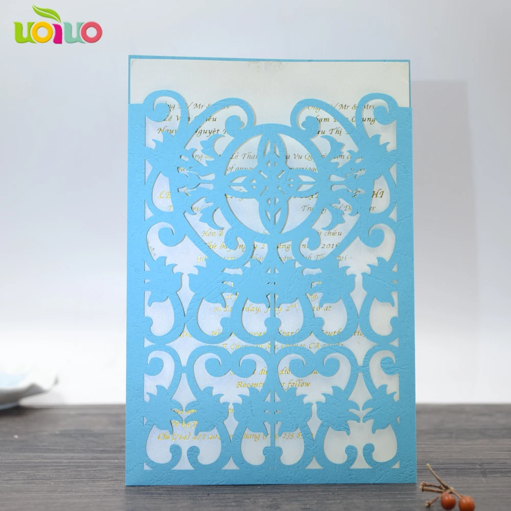 

50set inc160 Romantic Wedding Party Christmas Invitation Card Delicate Carved Heart Pattern Christmas Decoration