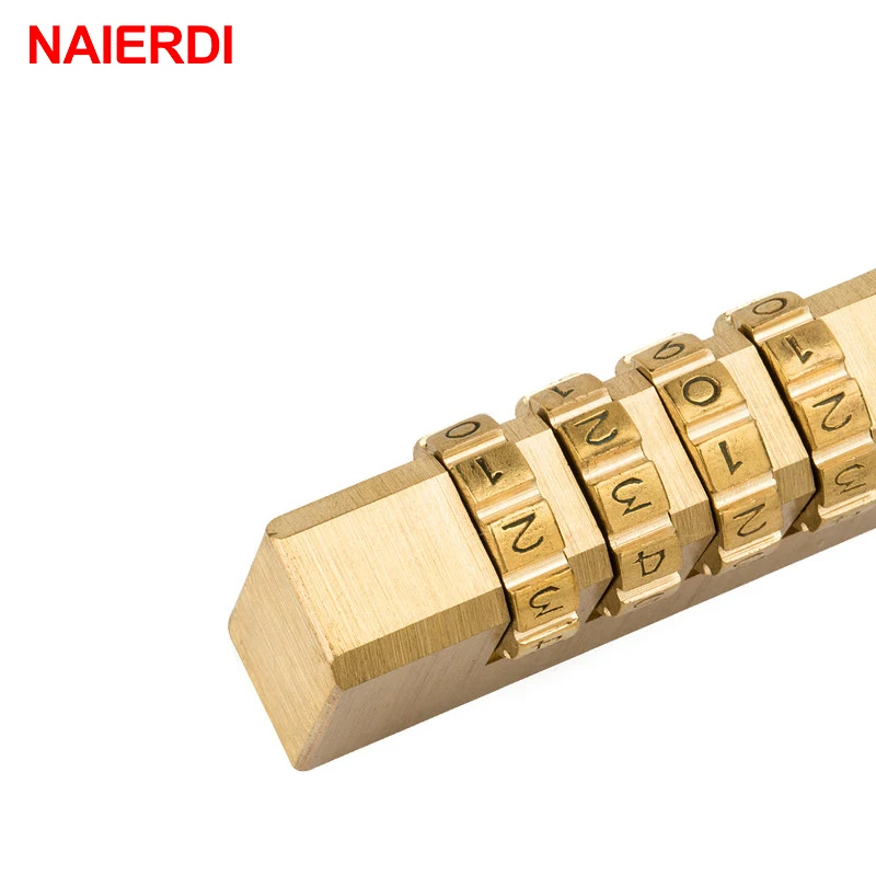 NAIERDI High Security Solid Brass Anti-Drill Lock Digital Combination Password Lock Travel Luggage Code Padlock Suitcase Locks