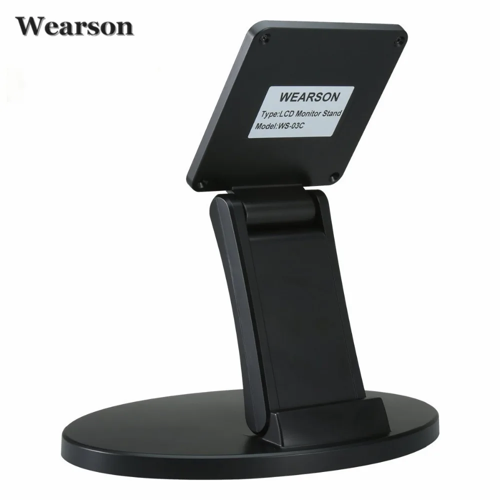 Wearson WS-03C Folding Metal LCD TV Holder Touch Screen Monitor Desk Stand Bracket With VESA Hole 75x75 100x100mm