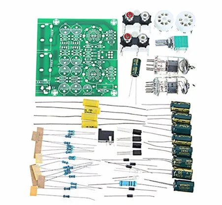 AC 12V 6J1 Tube gorączka przedwzmacniacz przedwzmacniacz AMP płyta wzmacniacza moduł bufora słuchawkowego Stereo potencjometr zawór DIY Kit