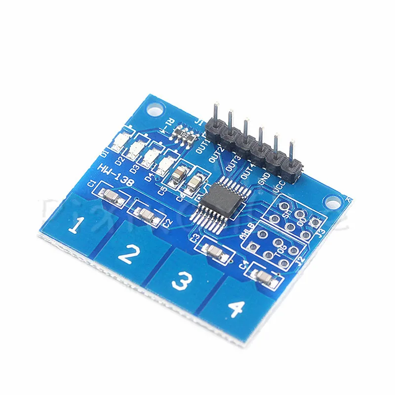 1Pc ST077b TTP224 4 Channel Switch Touch Sensor Capacitive Touch Sensor Module DIY Tool Part