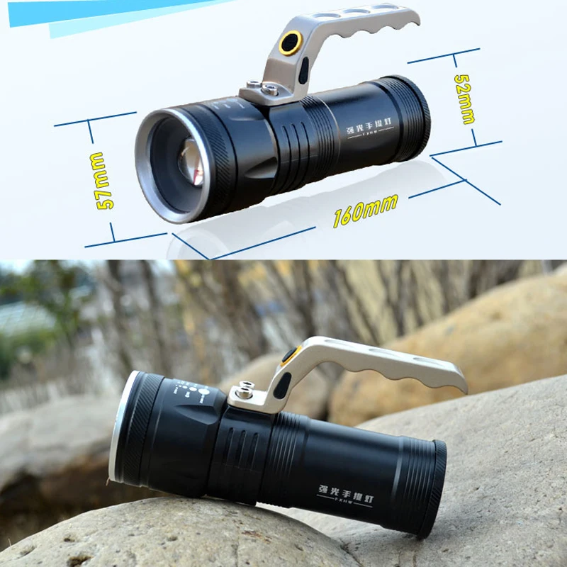 Zoomable High Power Rechargeable LED Searchlight