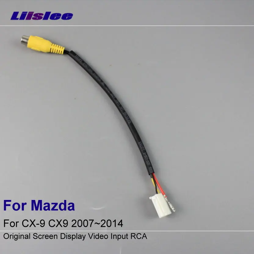 

For Mazda CX-9 CX9 2007~2014 Car Rear View Camera RCA Adapter Wire Original Switch Connector Cable