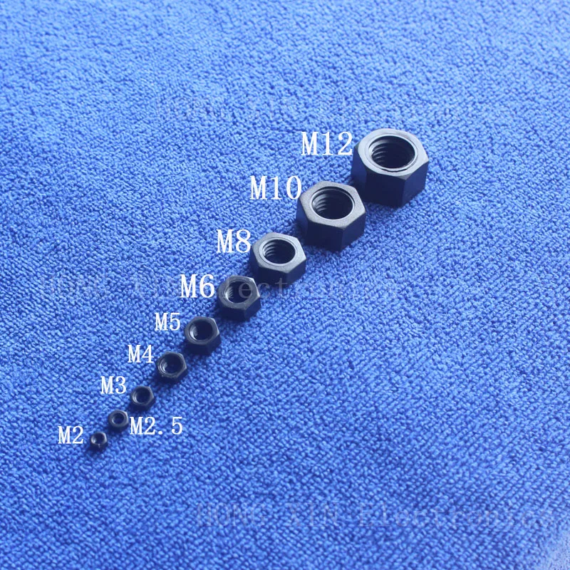 M2 1 pcs black nylon hex nut 2mm plastic nuts RoSH Hexagon PC Electronic accessories Tools etc