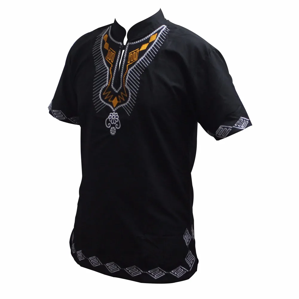 Dashikiage Embroidery Pan-African Holiday Kwanzaa Tops Cool Outfit High Quality Causal Dropship T-shirt