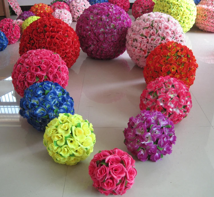 12colors of the 30 cm/12 inch Wedding Flower Rose Ball For Artificial Mariage party Christmas Diy Decoration Home Decor Supplies