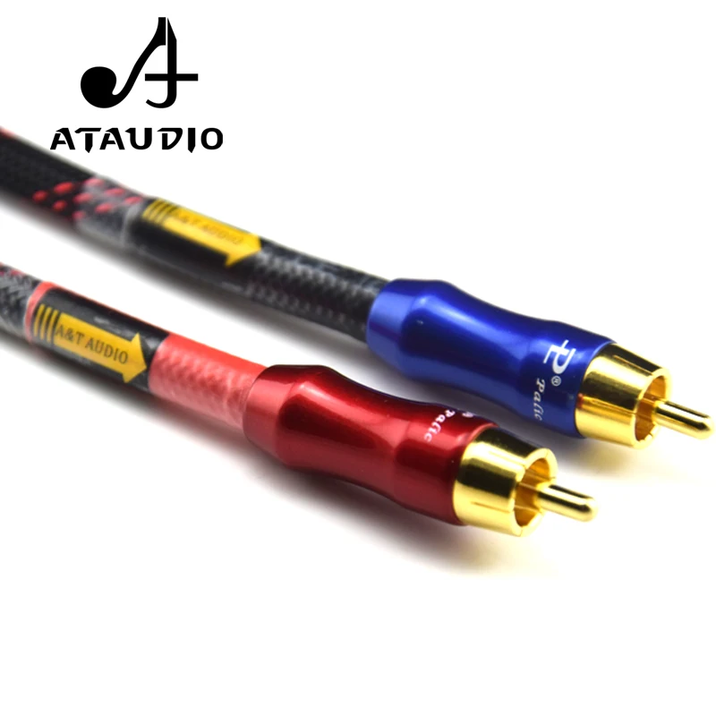 ATAUDIO HIFI Stereo Pair RCA Cable High-performance  Premium Hi-Fi Audio 2rca to 2rca Interconnect Cable