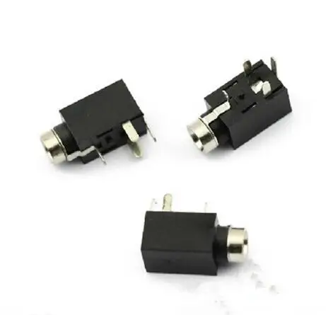 10PCS 2.5mm Female Audio Connector 4 Pin DIP Headphone Jack Socket PJ-210B