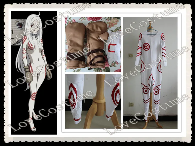 Deadman Wonderland Shiro Wretched Egg Cosplay Costume Tailor made