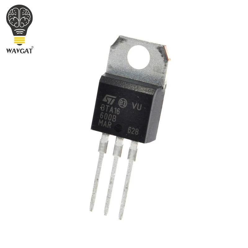 10 PCS WAVGAT BTA16-600B BTA16-600 BTA16 Triac 16 Amp 600 Volt TO-220 nuovo originale STANDARD TRIAC