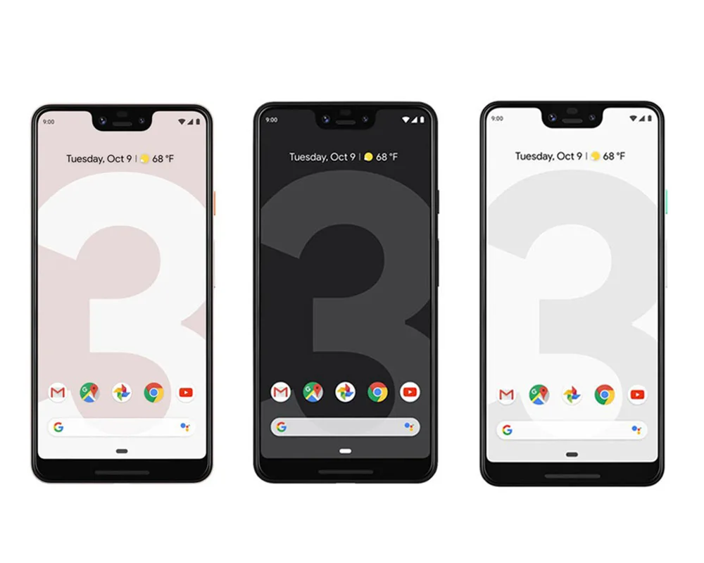 Google Pixel 3XL/3XL telefon komórkowy 6.3 "Snapdragon 845 4GB RAM 128GB ROM Android 9.0 smartfon z odciskami palców NFC