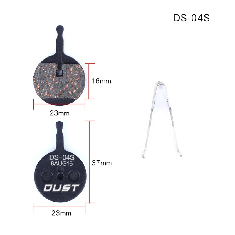 DUST 1 Pair MTB Bike Brake Pads Mountain Bicycle Disc Brake Pads semi-metallic Material for Hydraulic/Line Pulling Disk Brake
