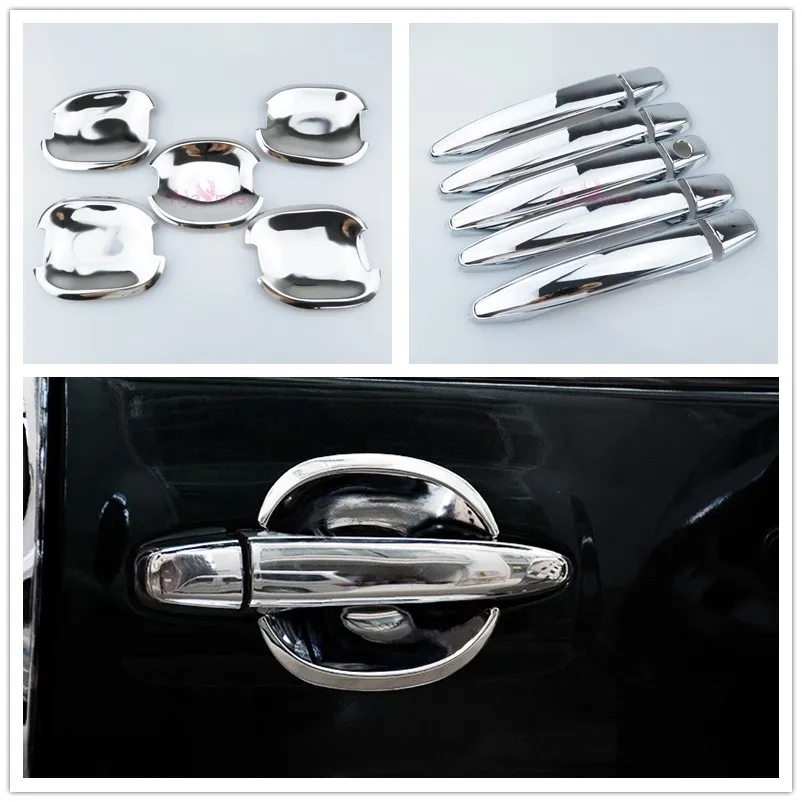 

Door Handle Cover and Bowl Insert Trim Pane 2003-2009 Car Styling For Toyota Land Cruiser 120 Prado FJ120 Accessories