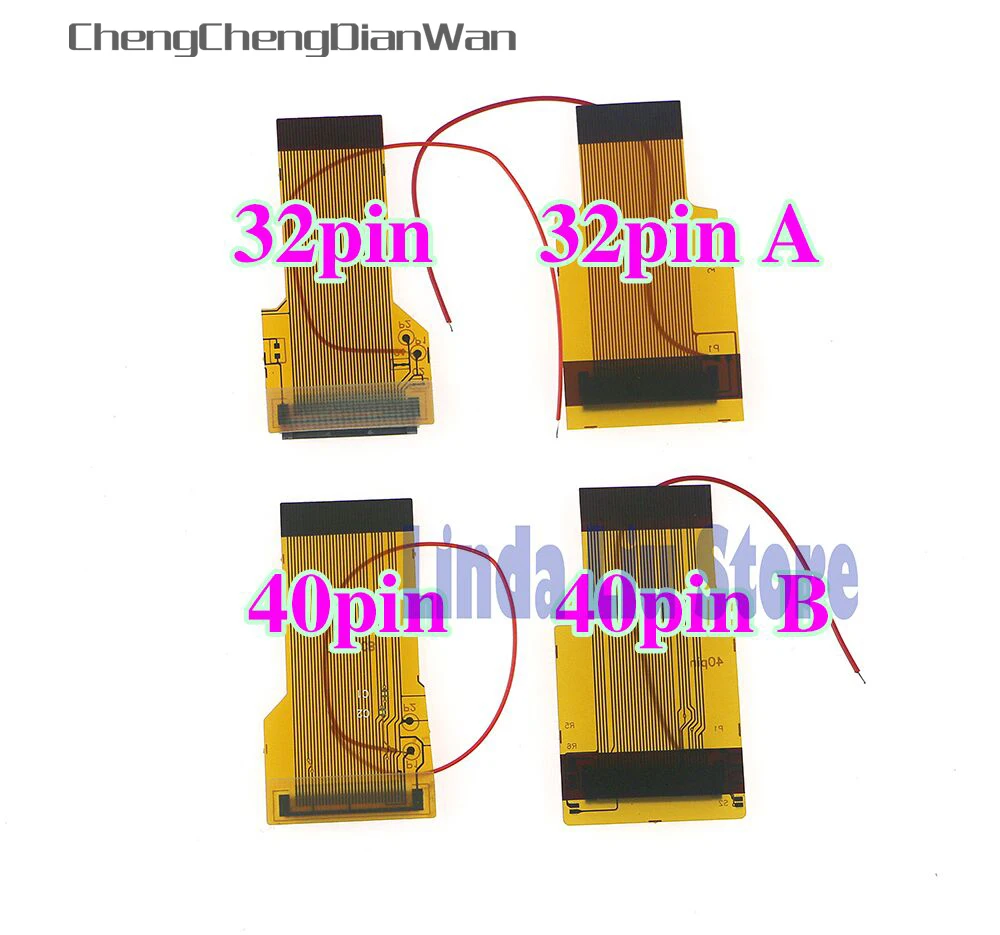 ChengChengDianWan For GBA SP 32pins 40pins DIY Backlit LCD Ribbon Cable 40pin/32pin A B Highlighted Ribbon cable 2PCS