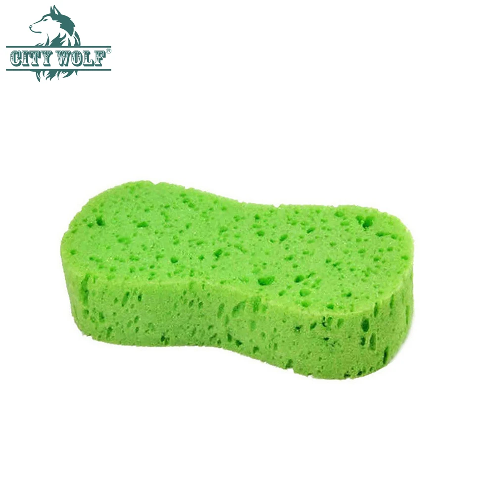 Car Washer Honeycomb Sponge High Density Vacuum Compressed Sponge Car Cleaning Accessory City Wolf