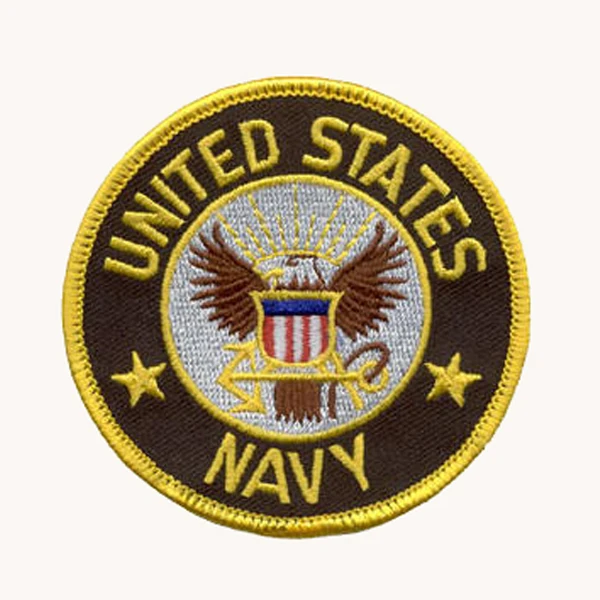 UNITED STATES Embroidery Patch Made by Twill with Merrow Border and Sew-on Welcome Custom MOQ50pcs Free Shipping