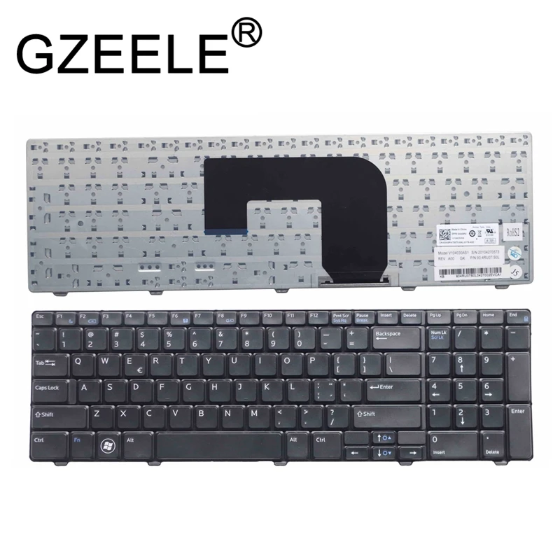 GZEELE new for Dell Vostro 3700 V3700 Non Backlit US English Keyboard V104030AS1 J17VV T10C0