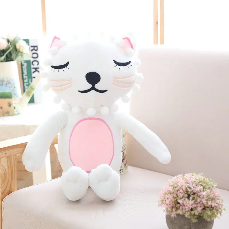 15.5 inch Kawaii Cat & Lion Plush Toys For Children Room Decor Stuffed Animals DOlls  Kids Baby Appease Doll Christmas Gift