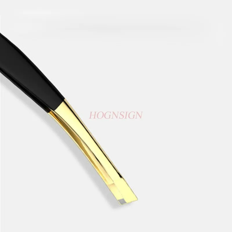 Clip per sopracciglia Pinzetta per trucco obliqua in acciaio inossidabile Clip per sopracciglia Pinzette Bocca sottile Strumento per trucco appropriato Vendita di pinze