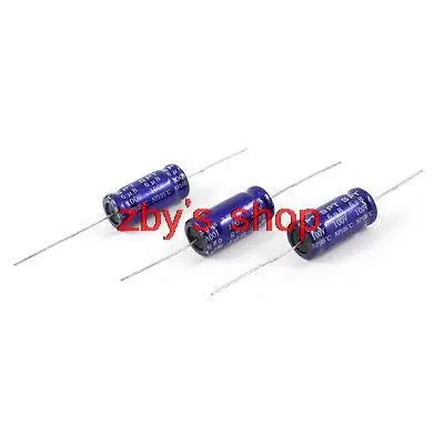 3 Pcs 10mmx23mm 6.8uF 100V 105C Polarized Axial Electrolytic Capacitor