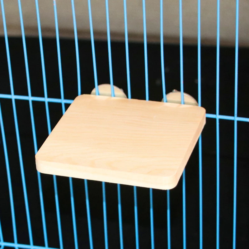 1 Pcs Parrot Bird toy Wooden Springboard Pet Hamster Totoro Squirrel Parrot Jumping Platform Standing Bird Cage toys Accessories