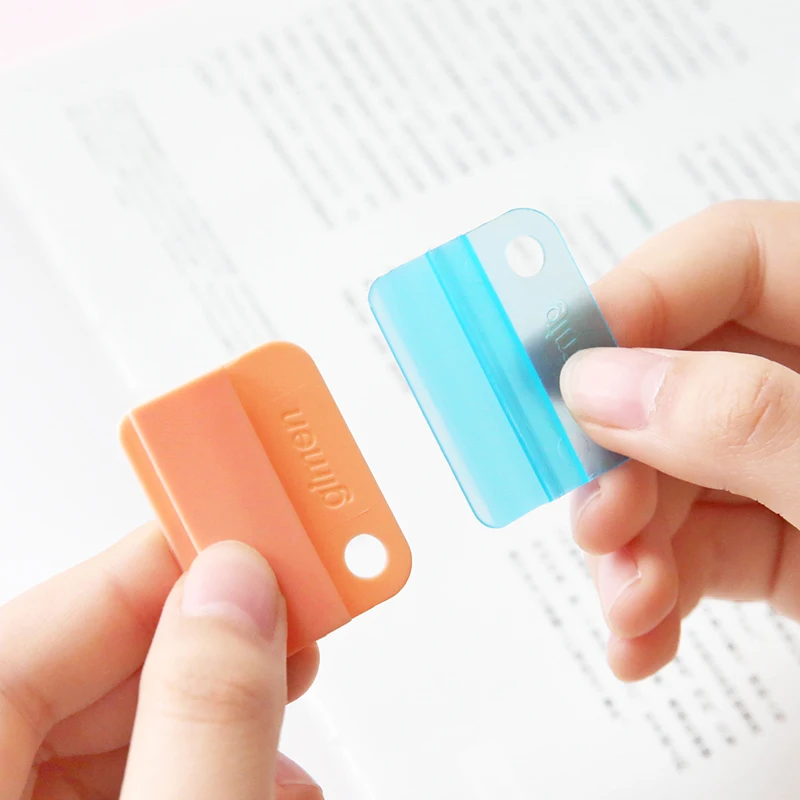 6 pcs/set Creative Candy Color Test Folder Multi-purpose Food Sealing Clamp Holder Picture Bookmarks Subject Classification Clip