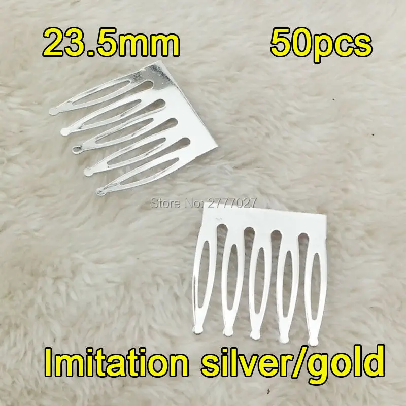 12pcs/lot Mini 5 teeth Metal combs with 23*25mm,High quality Plated with none nickle and none lead Hair Comb,Hair accessories