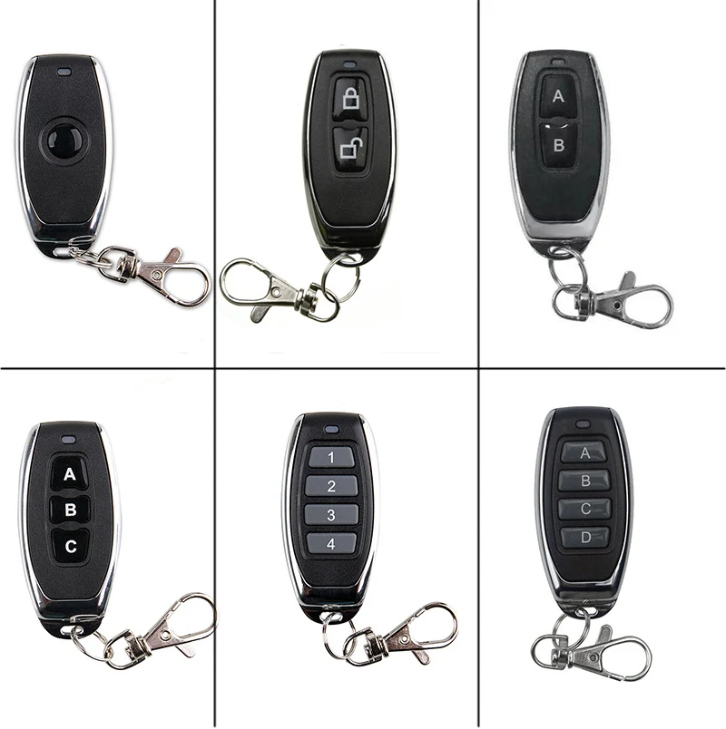 

10pcs/lot 1 2 3 4 number keys 4 CH 4CH RF Transmitter Wireless Remote Control ,315/433.92 MHz/lamp/Garage Door/shutters