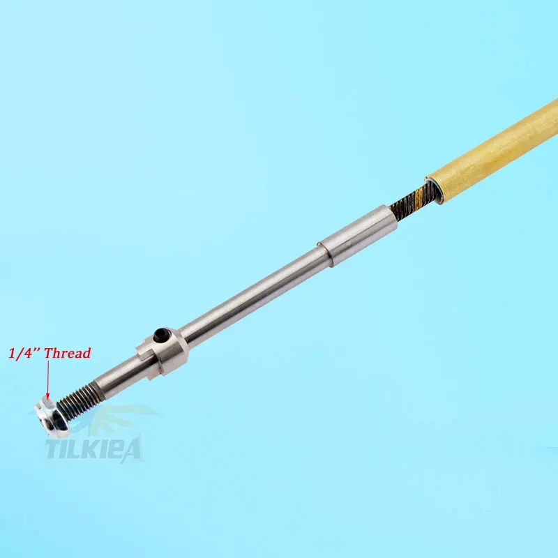 عمود مرن 6.35 مللي متر 1/4 بوصة بطول حوالي 600 مللي متر ، كابل عمود مرن 500 مللي متر ، يسار/يمين مع أنبوب نحاسي لقارب الغاز Nitro Rc