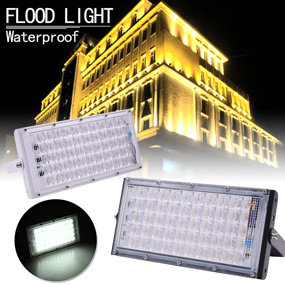 

High power LED lamp 50W LED Flood Light 220V IP65 Waterproof LED Spotlight Refletor Outdoor Light Advertising light Street light