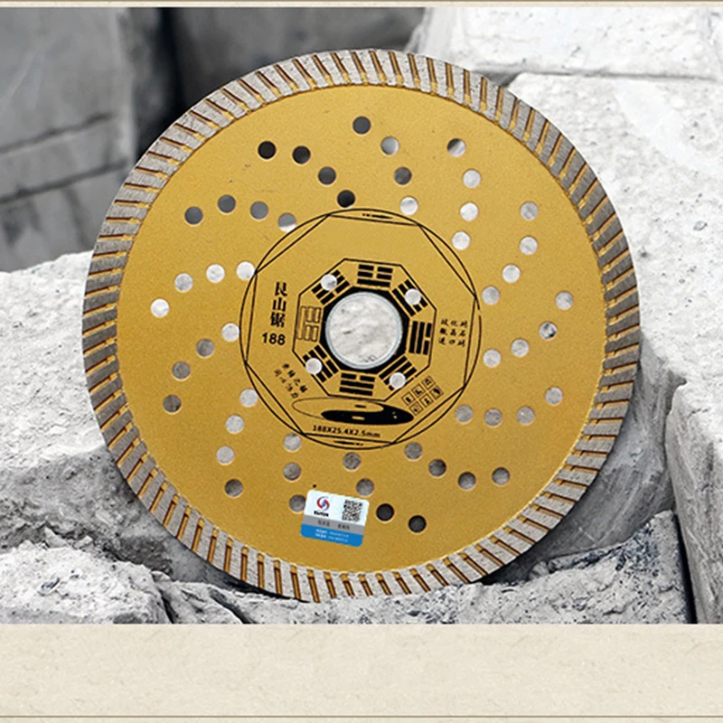 RIJILEI 188*25.4*2.5 Ultra-Thin Ceramic Tile Cutting Blade Micro-Crystallized Stone Circular Saw Marble Cutting Disc MX03