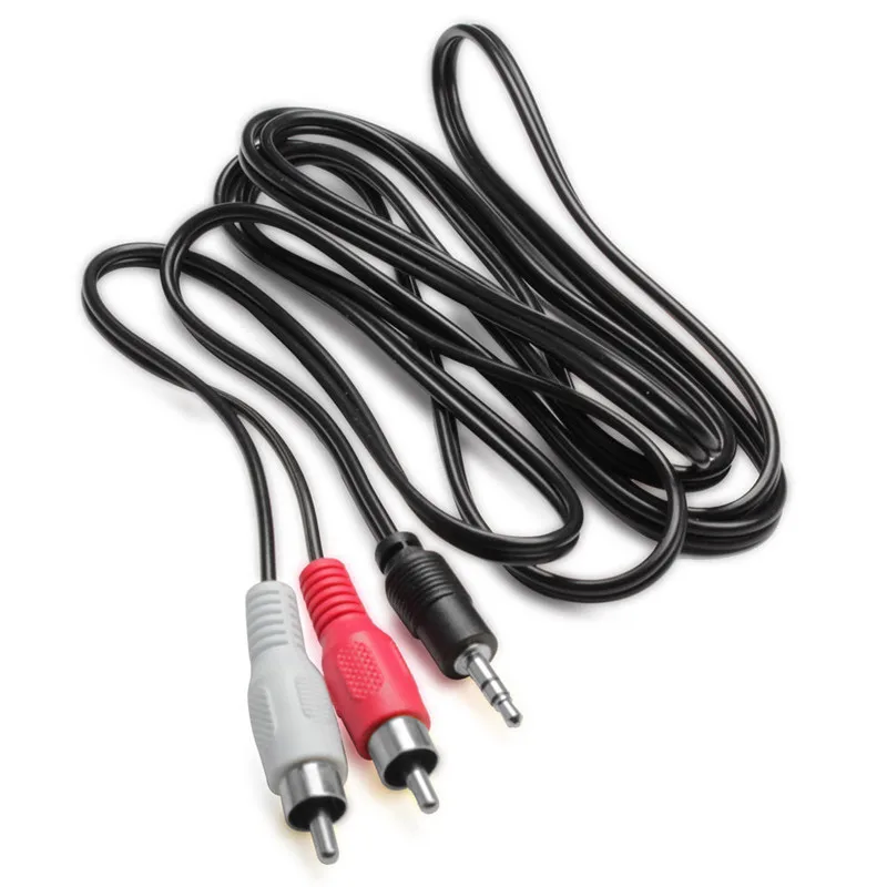 3.5mm Male to 2RCA Male Cable 3.5MM Stereo to 2 RCA Cable 3.5 to RCA M/M Cable for the New Apple Iphone SAMSUNG 1.5m/150cm