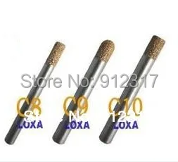 10pcs/pack C series 6mm/8mm melt diamond stone cutters/diamond engraving bits for marble,granite,glass