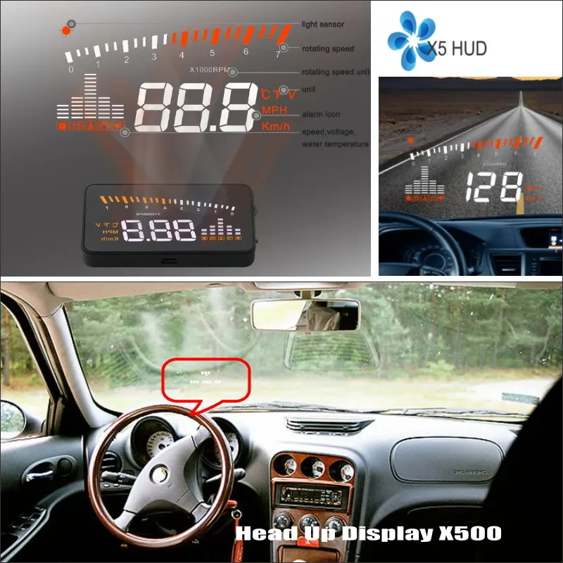 For Alfa Romeo 156/159/166/147 Car HUD Head Up Display Auto Accessories Universal Safe Driving Screen Projector Windshield