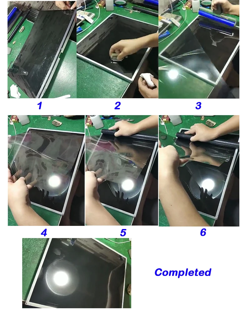 New 32inch 32 inch 0 90 degree Glossy 709MM*405MM LCD Polarizer Polarizing Film for LCD LED IPS Screen for TV