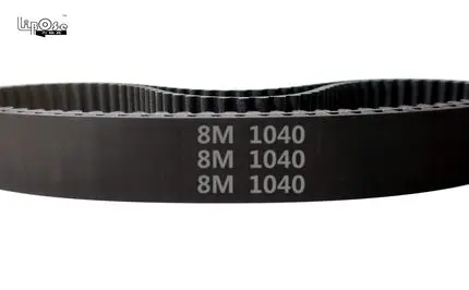 

1pc 1040 HTD 8M 45 Timing belt length 1040mm width 45mm pitch 8mm teeth 130 Rubber HTD8M STD S8M Timing belts