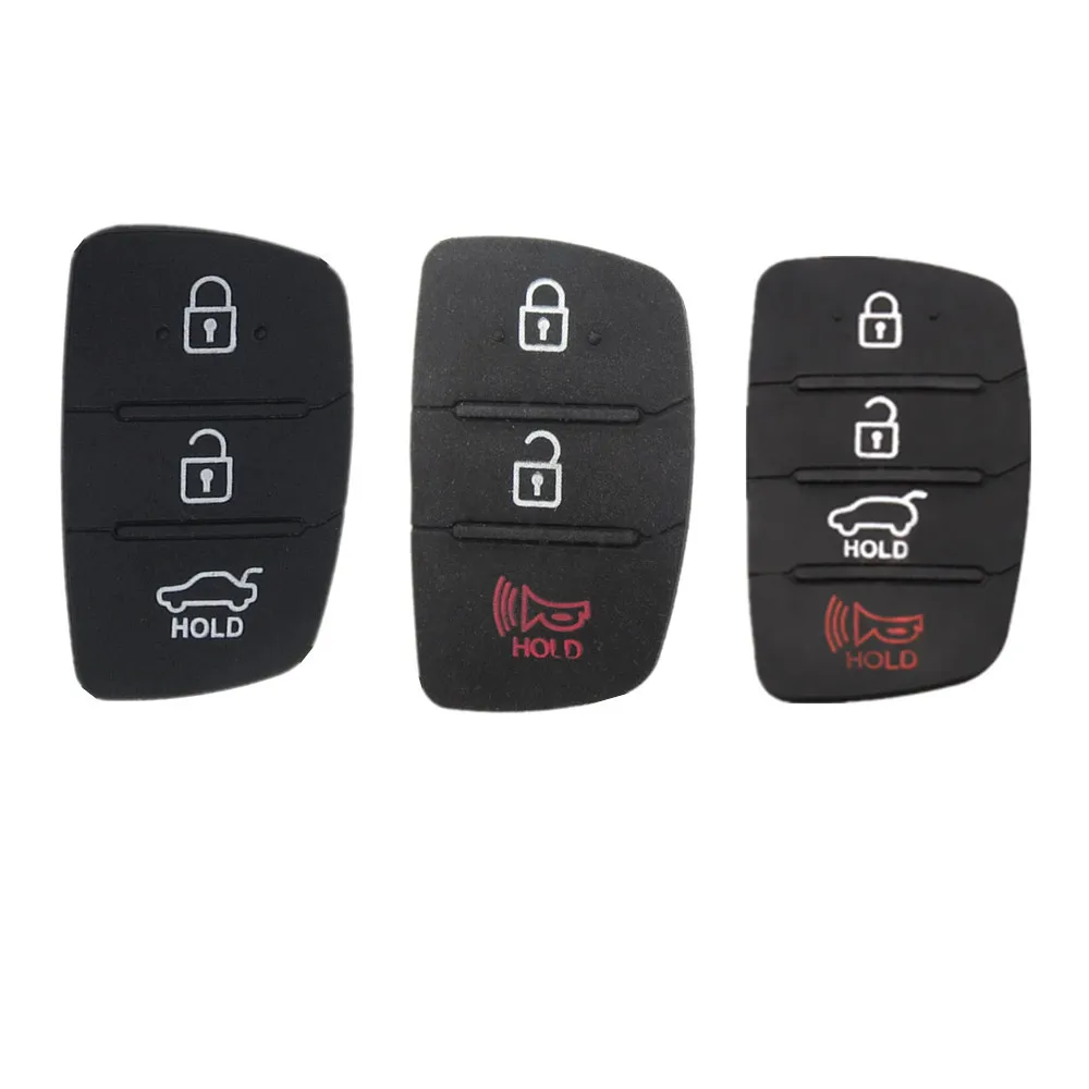 OkeyTech – coque de remplacement pour clé télécommande, 3/4 boutons, pour voiture Mistra Hyundai HB20 SANTA FE IX35 IX45, 50pcs