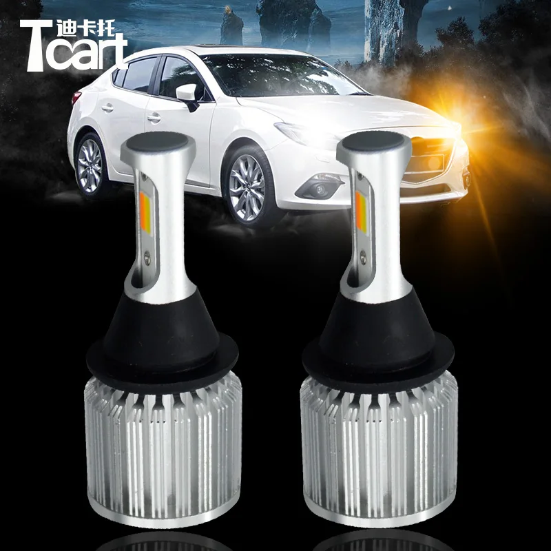 

Car LED DRL Daytime Running Lights Dual Color Switchback Front Turn Signals For Nissan X-trail T31 Leaf 2014 Murano Z51 2005