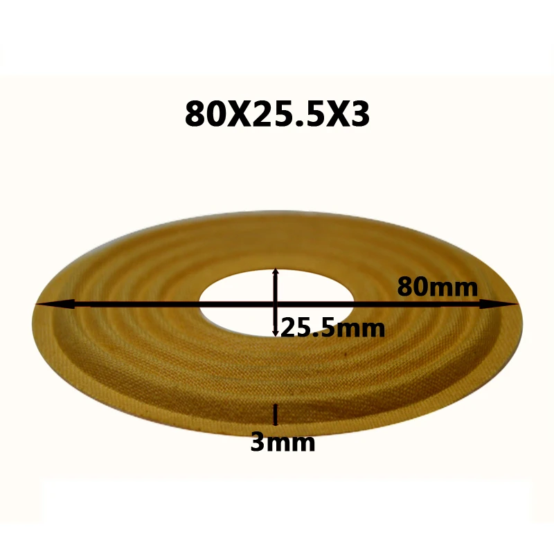 2pcs 80x25.5/85x29mm Elastic Wave Loudspeaker Subwoofer Woofer Bass Speaker Repair Spider Damper
